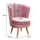 Ver imagem 3 de Poltrona Pétala Cadeira Decorativa Flor