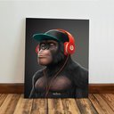 Ver imagem 5 de Kit 3 Quadro Decorativo Gangue Macacos Premium Sala Quarto Qualidade Premium 28x20cm