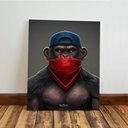Ver imagem 6 de Kit 3 Quadro Decorativo Gangue Macacos Premium Sala Quarto Qualidade Premium 28x20cm