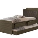 Ver imagem 2 de Cama Bibox com Captonê Tamires Marrom/Castanho/Nogal