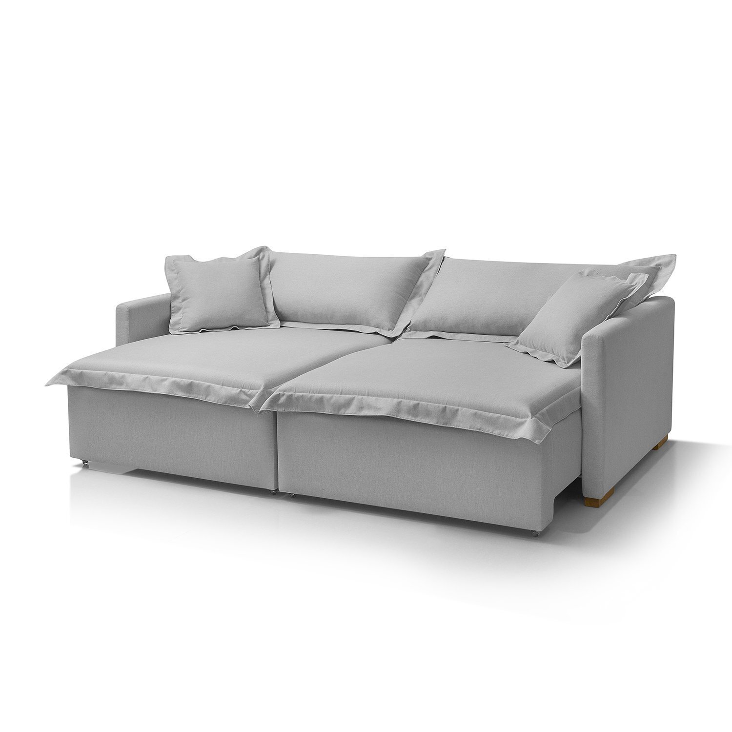 Sofá Cama Portinari 2 Lugares Retrátil Claro 216 Cm - 3