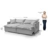Sofá Cama Portinari 2 Lugares Retrátil Claro 216 Cm - 7