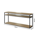 Ver imagem 3 de Rack para TV Industrial em MDF e Ferro 150cm Paris Freijó/Preto