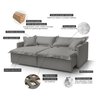 Sofá Cama Portinari 2 Lugares Retrátil  216 Cm - 9