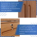 Ver imagem 6 de Guarda-Roupa 3 Portas 9 Gavetas Florença Espresso Móveis Marrom/Cinamomo