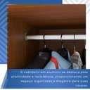 Ver mais imagens de Guarda-Roupa 3 Portas 9 Gavetas Florença Espresso Móveis Marrom/Cinamomo