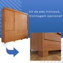 Ver imagem 7 de Guarda-Roupa 3 Portas 9 Gavetas Florença Espresso Móveis Marrom/Cinamomo