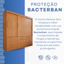 Ver imagem 4 de Guarda-Roupa 3 Portas 9 Gavetas Florença Espresso Móveis Marrom/Cinamomo
