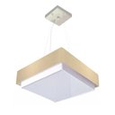Ver imagem 1 de Lustre para Sala de Jantar Vivare Md-4403 Cúpula em Tecido 45x45cm Cor Algodão-crú Bivolt