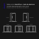 Ver imagem 7 de Porta Giro Social Lambril com Frisos Alumínio Abertura Direita