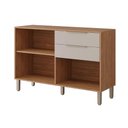 Ver imagem 4 de Módulo Cozinha Mgm Divina Balcão C/ Tampo C/ 2 Portas e 2 Gavetas 120 Cm Cinamomo/platina-mgm