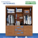 Ver mais imagens de Guarda-Roupa 3 Portas 9 Gavetas com Espelho Florença Espresso Móveis Marrom/Cinamomo