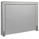 Ver imagem 3 de Cabeceira Box King 193cm Linho Bouclê Dama Luxo Cinza Sofa Store