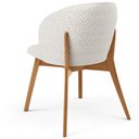 Ver imagem 7 de Kit 02 Cadeiras de Jantar e Estar Living Estofada Mia L02 Bouclê Cru - Lyam Decor