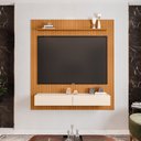Ver imagem 2 de Painel para TV até 55 Polegadas Ripado Impressão 3D Avante com Nicho 1,34m Cedro/Off White Edn