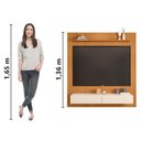 Ver imagem 6 de Painel para TV até 55 Polegadas Ripado Impressão 3D Avante com Nicho 1,34m Cedro/Off White Edn