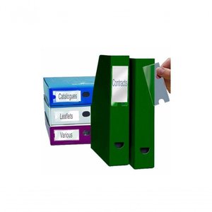 Porta Etiquetas Auto Adesivo 25x75mm - Caixa com 204 Unds