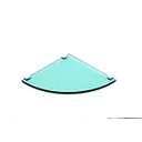 Ver imagem 1 de Porta Shampoo de Canto Curvo em Vidro Verde Lapidado - Aquabox - 20cmx20cmx8mm