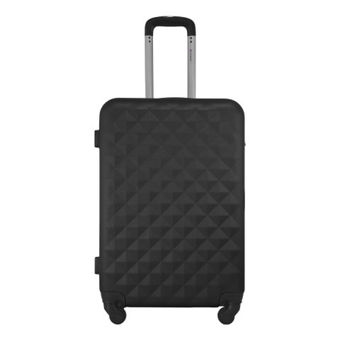 Mala de Viagem Tamanho Média 23kg Rodas 360 - Gladiador Diamond D1m: Preto