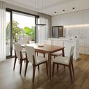 Ver imagem 5 de Cadeira Olive - Natural C/ Linho Mescla Cru