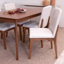 Ver imagem 2 de Cadeira Olive - Natural C/ Linho Mescla Cru