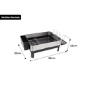 Ver imagem 2 de Escorredor de Louça Calha Úmida Speciale 32x58x22cm em Aço Inox com Bandeja Coletora