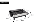 Ver imagem 2 de Escorredor de Louça Calha Úmida Speciale 32x58x22cm em Aço Inox com Bandeja Coletora