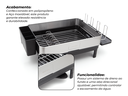 Ver imagem 6 de Escorredor de Louça Calha Úmida Speciale 32x58x22cm em Aço Inox com Bandeja Coletora