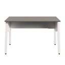 Ver imagem 3 de Escrivaninha para Escritório Tampo Chanfrado 120cm Cinza Sagrado com Branco F5 Office