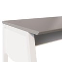 Ver imagem 6 de Escrivaninha para Escritório Tampo Chanfrado 120cm Cinza Sagrado com Branco F5 Office