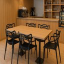 Ver imagem 1 de Kit 6 Cadeiras Allegra Preta Sala Cozinha Jantar