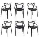 Ver imagem 2 de Kit 6 Cadeiras Allegra Preta Sala Cozinha Jantar