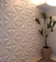 Ver imagem 4 de Placa Pianel PVC Pétalas 3d Revestimento de Parede Decorativa 50cm