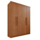 Ver imagem 3 de Guarda-Roupa 4 Portas 3 Gavetas New Malibu Espresso Móveis Marrom/Cinamomo