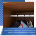 Ver imagem 6 de Guarda-Roupa 4 Portas 3 Gavetas New Malibu Espresso Móveis Marrom/Cinamomo/Off White