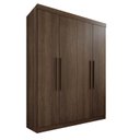 Ver imagem 3 de Guarda-roupa 4 Portas 3 Gavetas New Malibu Espresso Móveis