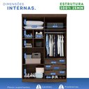 Ver imagem 5 de Guarda-roupa 4 Portas 3 Gavetas New Malibu Espresso Móveis