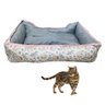 Cama Caminha Pet Cachorro Cao Gato Colchonete Espaçoso Lavavel Macio Resistente Aconchegante Animal  - 1