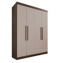 Ver imagem 3 de Guarda-roupa 4 Portas 3 Gavetas New Malibu Espresso Móveis