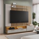 Ver imagem 2 de Home Rack e Painel para Tv até 75 Polegadas com Iluminação Led Ravenna Arenas