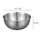 Ver imagem 3 de Tigela Bowl Inox Bacia Cumbuca Preparo Receita Multiuso Salada Fruta Resistente Duravel Residencial 