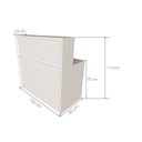 Ver imagem 4 de Balcão de Atendimento para Recepção - 120cm de Largura Branco
