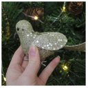 Ver imagem 4 de Kit 6 Enfeite Decoração Árvore Natal Pomba Dourada Natalina 16cm