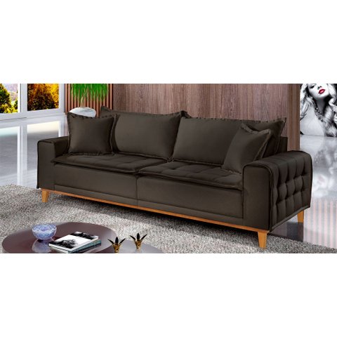 Sofá Fixo Orfeu 3 Lugares Luxo 200cm Castellar Móbile