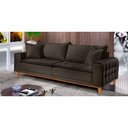 Ver imagem 1 de Sofá Fixo Orfeu 3 Lugares Luxo 200cm Castellar Móbile