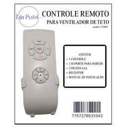 Controle Remoto para Ventilador de Teto Ct0002 - 5