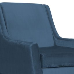 Poltrona Ariane Luxo Suede Cores - DS Estofados Azul Royal - 2