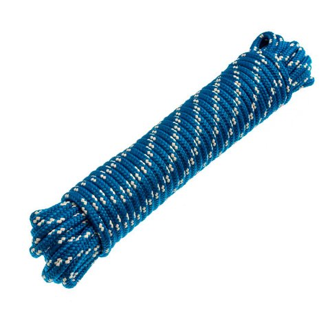 Corda 08 mm Poliéster Azul Meada 20 Metros