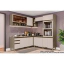 Ver imagem 1 de Cozinha Completa 9 Peças Connect 3 Aéreos 3 Balcões 1 Paneleiro C6p03 Duna Cristal