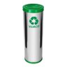 Lixeira em Aço Inox com Tampa Meia Esfera Pintada 22l Cor:verde - 3
